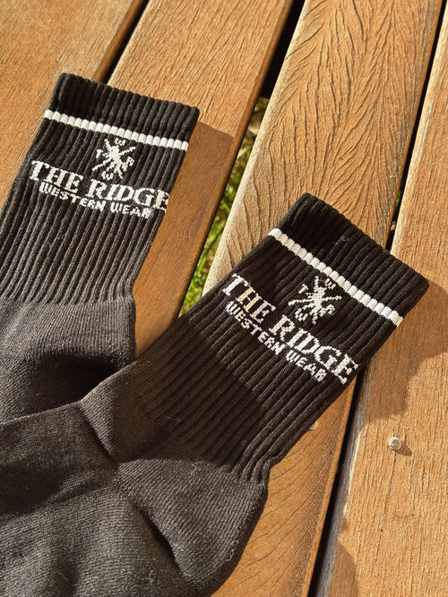 Black TRWW Crew Socks - The Ridge Western Wear™