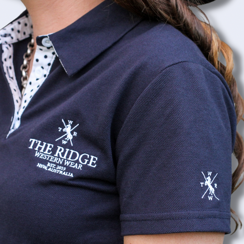Betty Polo Tee | Navy - The Ridge Western Wear™