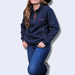 Lavis Quarter Zip Sweater | Navy - The Ridge Western Wear™