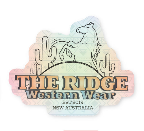Holographic 'Burnin' the Desert' Sticker - The Ridge Western Wear