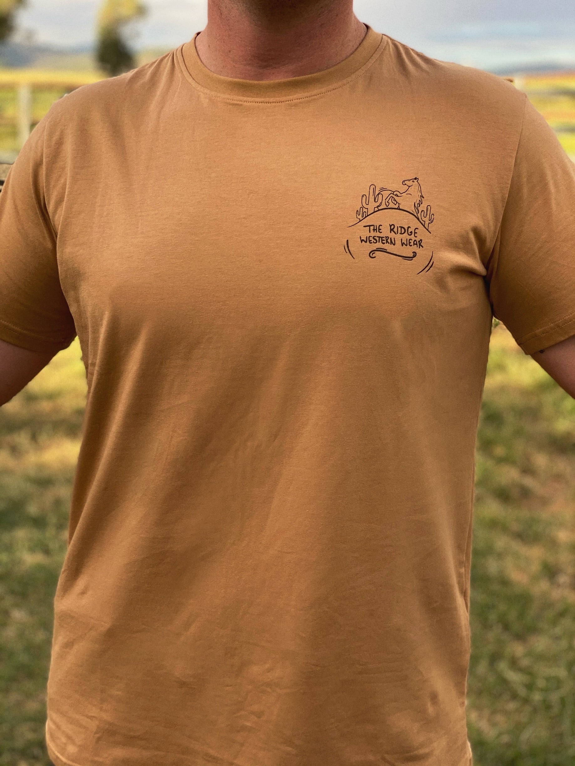 Mens 'Desert Dazed' Beige T-Shirt  The Ridge Western Wear – The
