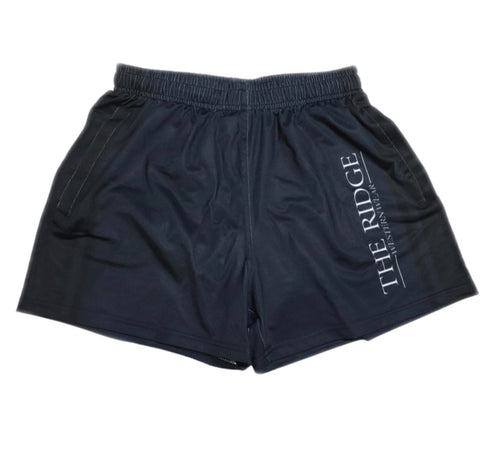 Mens Navy Rugby Shorts - W/ Pockets - The Ridge Western Wear