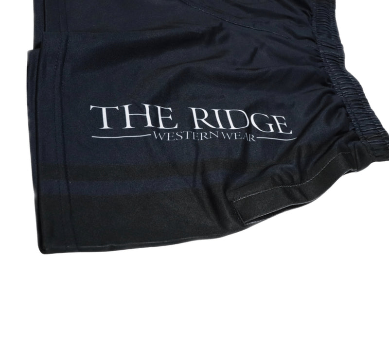 Ladies Navy Rugby Shorts - W/ Pockets - The Ridge Western Wear