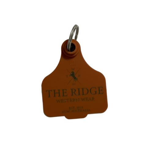 Cattle Tag Keyring  - Multiple Colours - The Ridge Western Wear