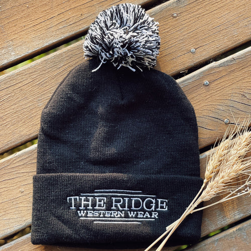 Pom Pom Knit Beanie | Black - The Ridge Western Wear™