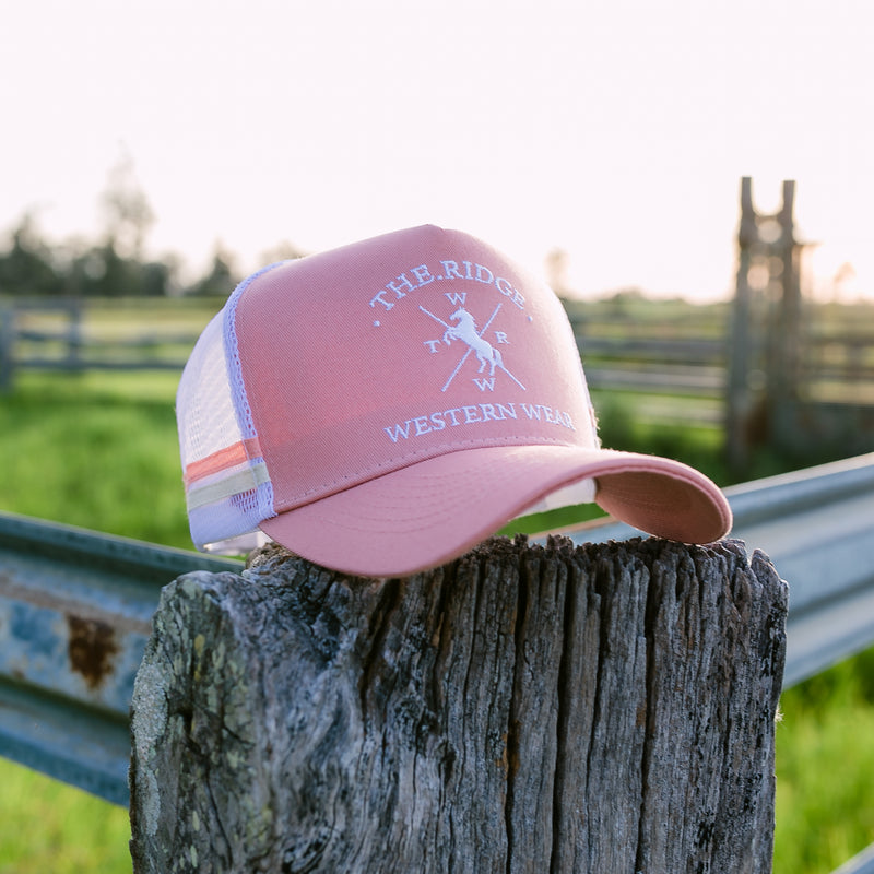 Pastel Pink Trucker Cap - The Ridge Western Wear™