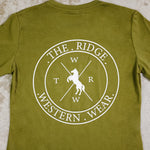 Ladies Khaki & White T-Shirt - The Ridge Western Wear™